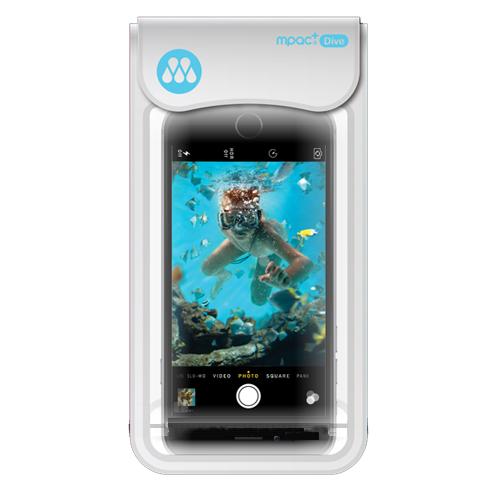 mpac'Dive D20 Smartphone Waterproof Scuba Divers Case White