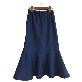 full image Denim Mermaid Long Skirt