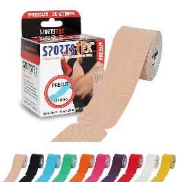 SPORTSTEX KINESIOLOGY TAPE PRECUT SINGLE ROLL 2ea Pain Relief Elastic Muscle KT