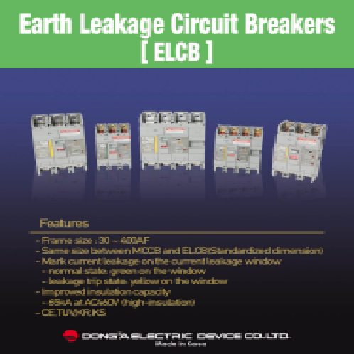 ELCB (Earth Leakage Circuit Breakers)