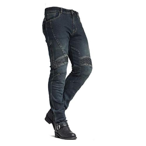 [MAXLER] Men’s Bike Motorcycle Motorbike Kevlar Jeans 1604 Blue