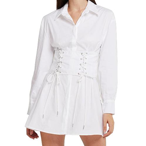 Paisley Shirt Dress And Corset Belt Set | women's clothing, women's wear