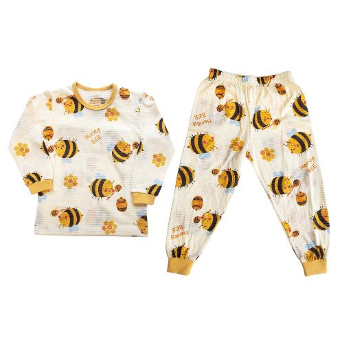 Honey Bee; 21SS kids Organic Long-Sleeves Jacquard