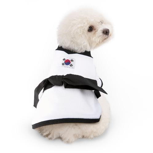 [YOUTHDOG] TAEKWONDO Black Sports Jacket With Waist Strap For Pets