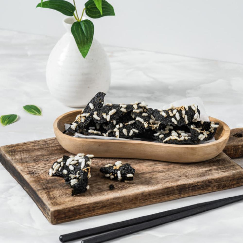 Hand-made glutinous rice dried seaweed, Handmade laver chip 30g