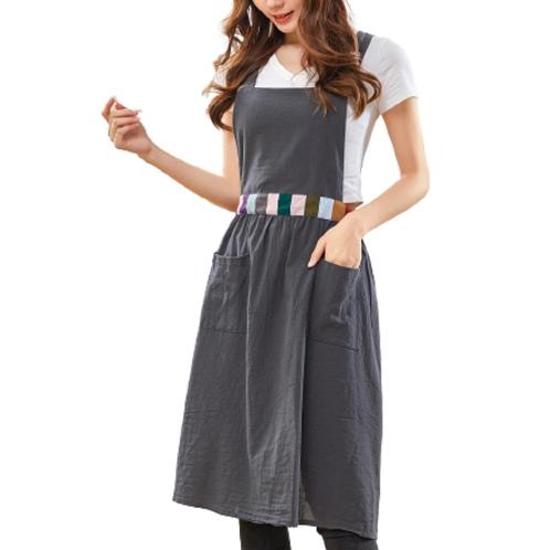 waist colored apron  charcoal