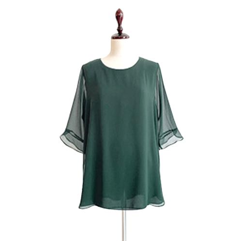 Madam Grace Chiffon Blouse GREEN