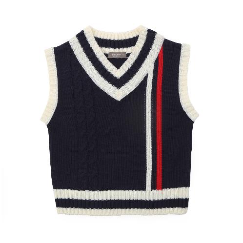 Neat knit vest