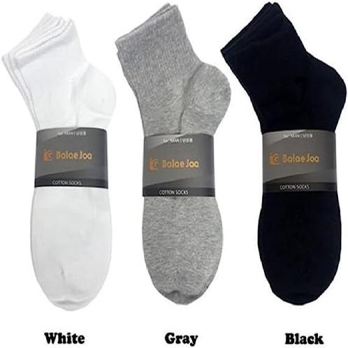 BalaeJoa Men’s Athletic Ankle Socks Active Comfort 6 Pairs