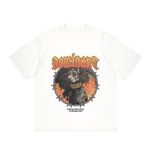 DOBERMAN T-shirts WHITE