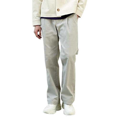 [CUSTOMUS] Twill span one-tuck wide pants CXS23SWPT292