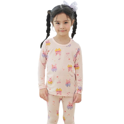 kids wear 40S 3/4 length modal <Ribbon bunny>