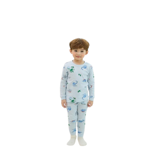 kids wear 30S 3/4 length modal <Hiking Dino>