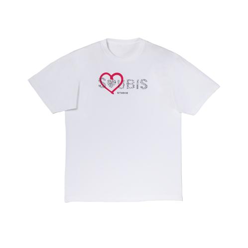 Hangeul heart graffiti T-shirts