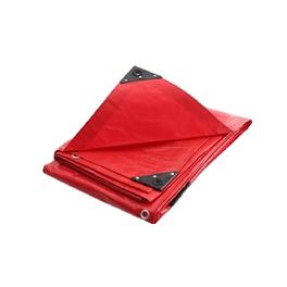 Primetarp PE tarp Red 200 gsm with corner reinforcement